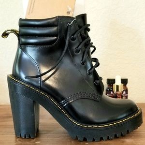 Dr. Martens Women's Persephone Heeled Boot, black